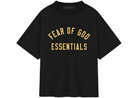 Fear of God Essentials Womens Tri-Blend Crewneck Tee Black - authentic Fear of God product