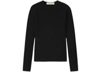 Fear of God Essentials Womens Waffle Long Sleeve Top Vintage Black