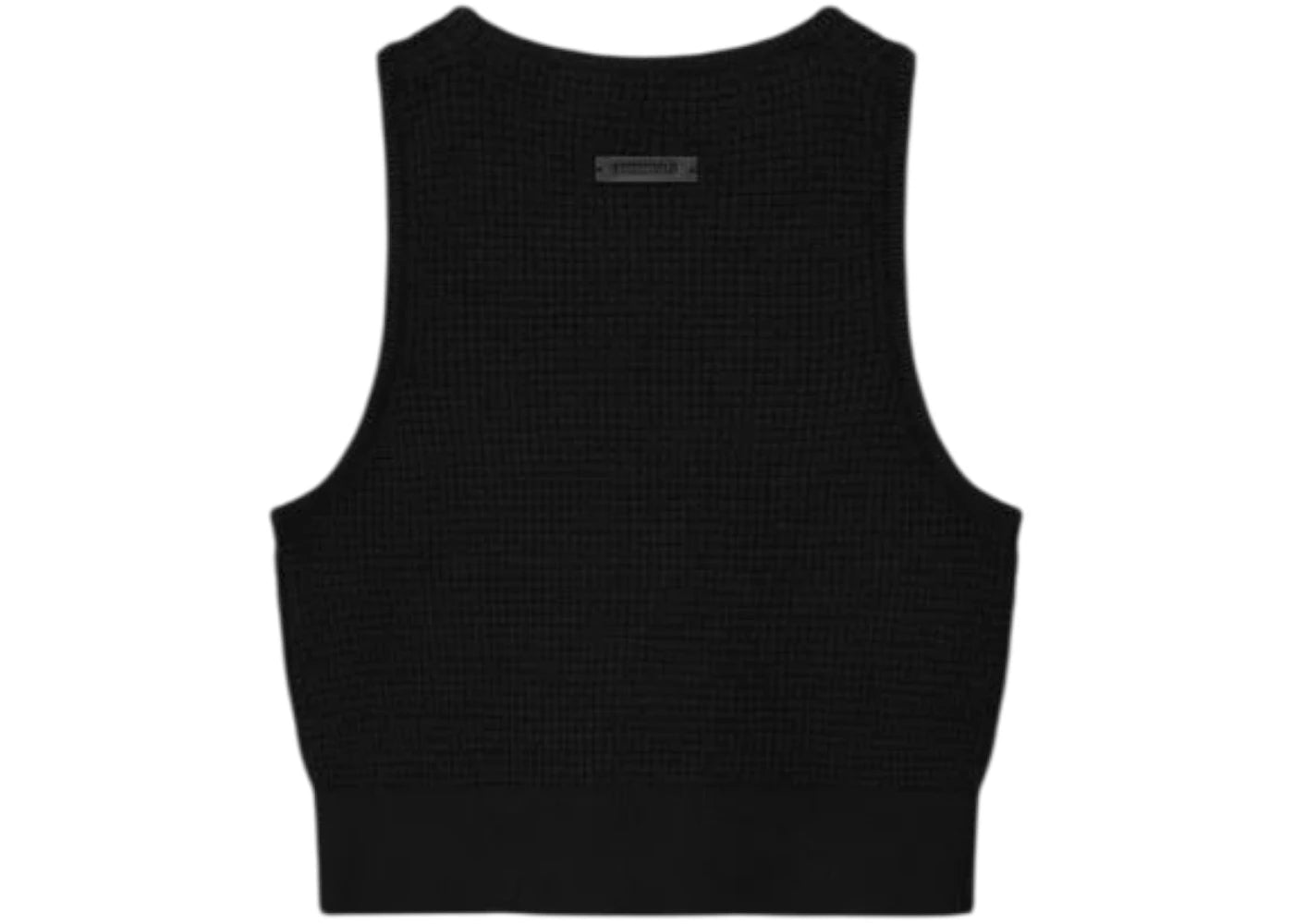 Fear of God Essentials Womens Waffle Sport Tank Vintage Black - vue secondaire B
