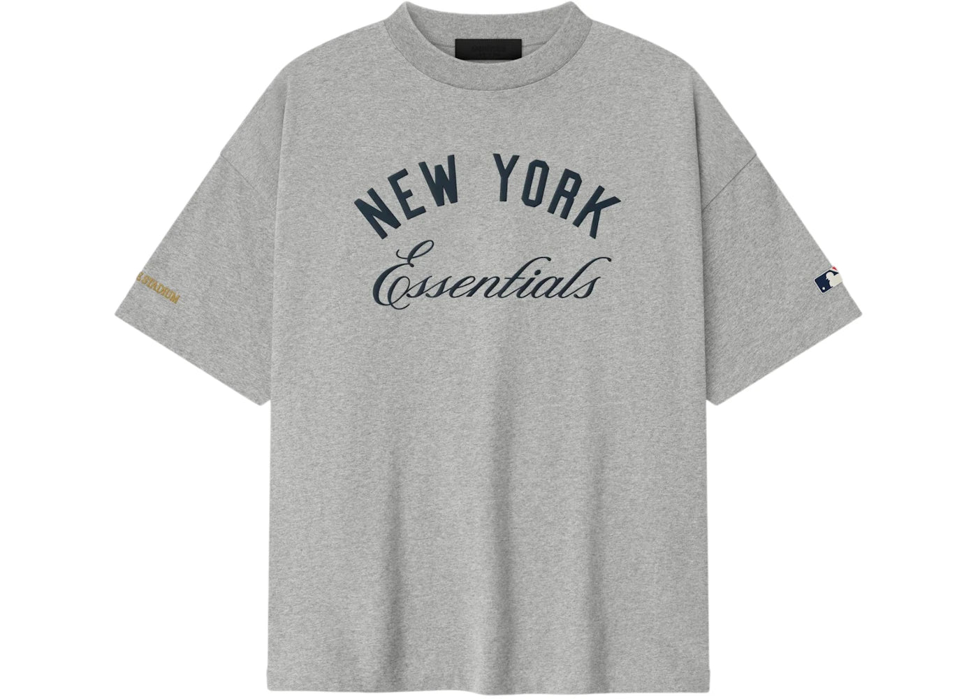 Fear of God Essentials Yankee Stadium 90's Tee Concrete Heather - vue secondaire A