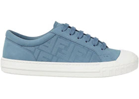 Fendi Domino Light Blue Bubuck Leather - vue 360