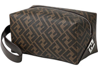 Fendi FF Toiletry Pouch Brown
