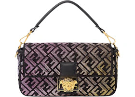 Fendi Fendace Baguette Shoulder Bag Gradient Crystal - vue 360