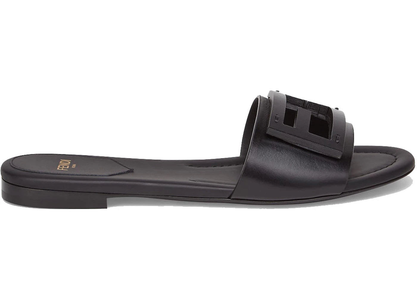 Fendi by Marc Jacobs Baguette Slides Black Leather - vue 360