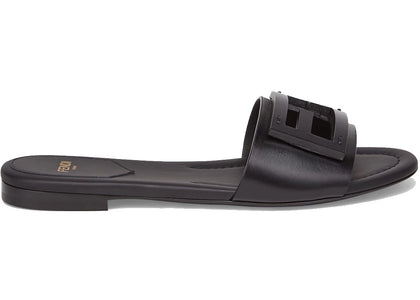 Fendi by Marc Jacobs Baguette Slides Black Leather - authentic Fendi sneakers