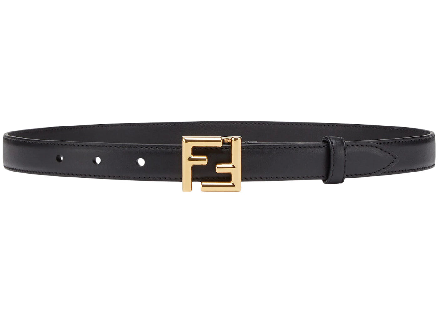 Fendi by Marc Jacobs FF Belt Black Leather Belt - vue 360