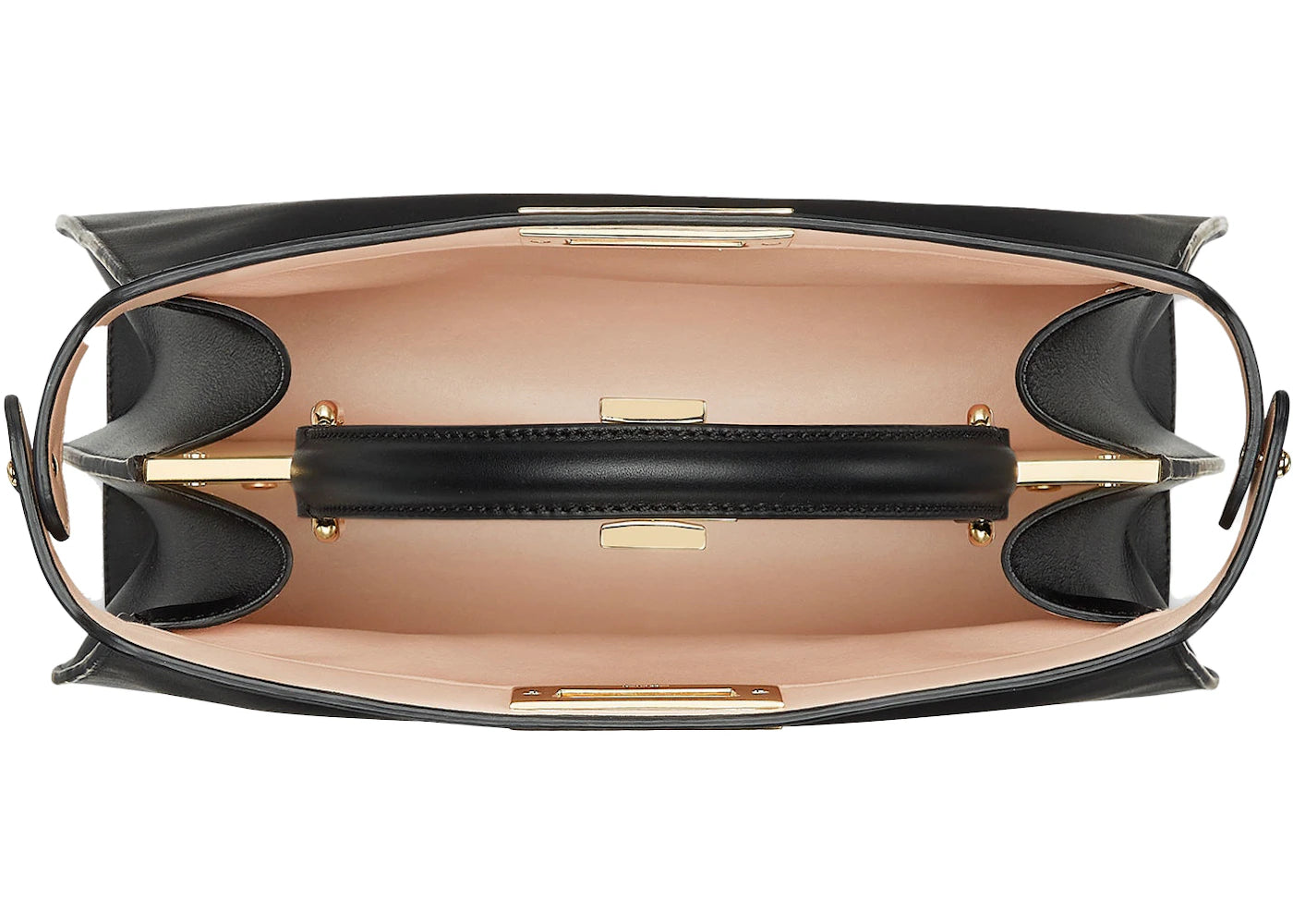 Fendi by Marc Jacobs Peekaboo ISeeU Medium Rose Schwarze Ledertasche - vue secondaire B