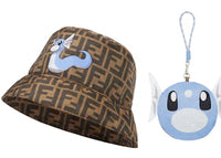 Fendi x FRGMT x Pokemon Nylon Bucket Hat Packable Hat Brown