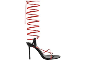 Ferragamo Azha X5 Wrap Tie Heels Black (Women's) - vue 360