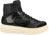 Ferragamo Cassio Leather High Top Black