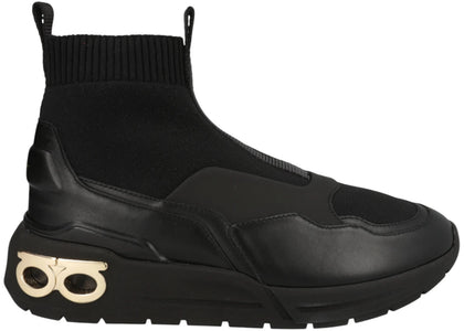 Ferragamo Cosma Sock High-Top Sneakers Yellow (Women's) - sneakers view 2
