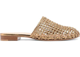 Ferragamo Ellas Knotted Leather Mules Green (Women's) - vue 360