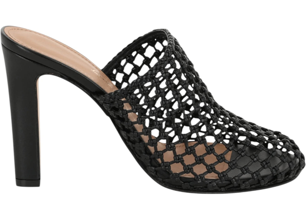 Ferragamo Ellas X5 Caged Mules Black (Women's) - vue 360