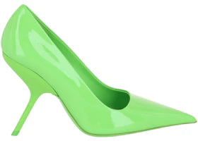 Ferragamo Eva X5 Pantent Leather Pumps Green (Women's) - vue 360