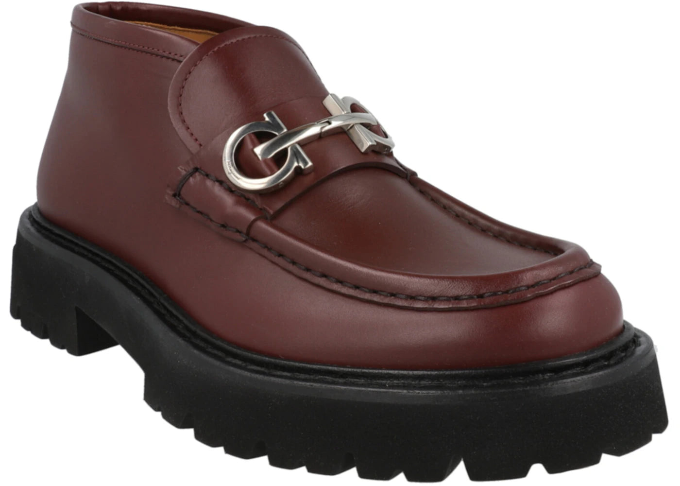Ferragamo Geffer 2 Gancini Ankle Boots Purple - vue secondaire B