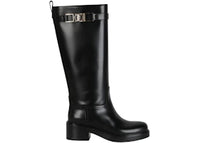 Ferragamo Rosalie Leather Boots Black (Women's)