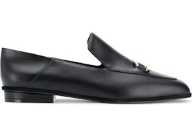 Ferragamo Square-Toe Leather Loafers Black (Women's) - vue 360