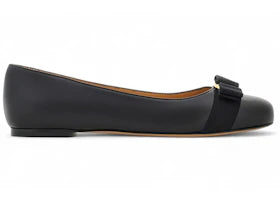 Ferragamo Varina Ballet Flat Black Nappa Leather (Women's)