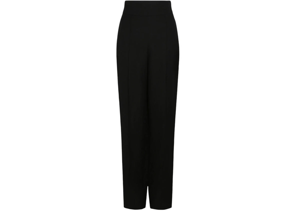 Ferragamo Women's High-Waisted Wide-Leg Pants Black - vue 360