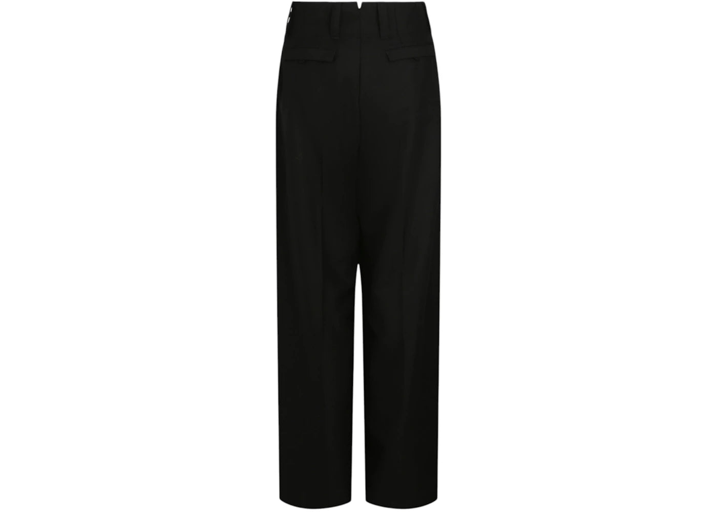 Ferragamo Women's High-Waisted Wide-Leg Trousers Black - vue secondaire B