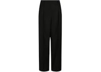 Ferragamo Women's High-Waisted Wide-Leg Trousers Black