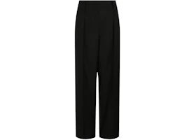 Ferragamo Women's High-Waisted Wide-Leg Trousers Black