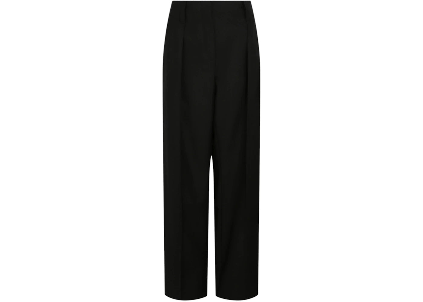 Ferragamo Women's High-Waisted Wide-Leg Trousers Black - vue secondaire A