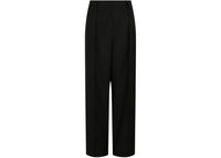 Ferragamo Women's High-Waisted Wide-Leg Trousers Black