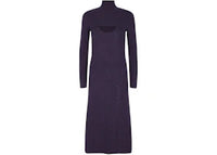 Ferragamo Women's Lamé Wool Blend Dress Purple