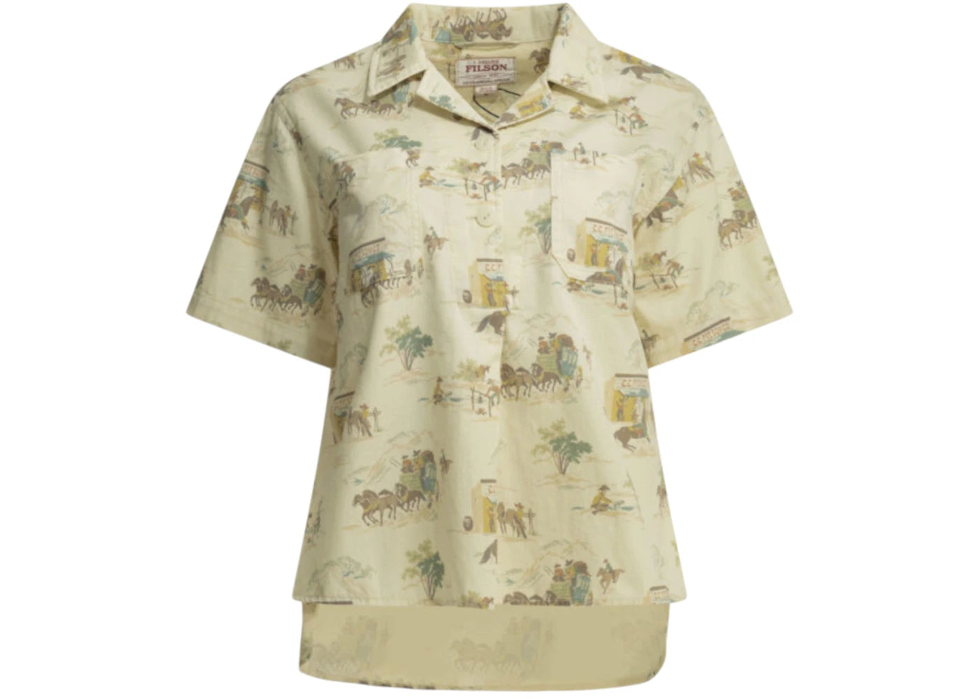 Filson Twill Camp Casual Shirt Beige - vue secondaire A