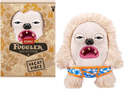 Fuggler Zuru Fuggler Vacay Vibes Hedge Grog Cream Funny Ugly Monster 9 Inch Plush Black - product view 2