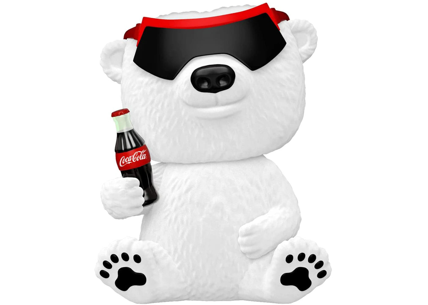 Funko Pop! Ad Icons Coca-Cola 90s Coca-Cola Polar Bear Flocked Amazon Exclusive Figure #158 - vue secondaire B
