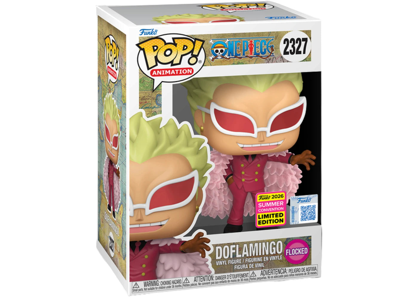 Funko Pop! Animation One Piece Doflamingo (Flocked) SDCC 2026 Figure #2327 - vue secondaire A