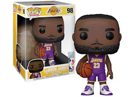 Funko Pop! Basketball NBA LeBron James Lakers (Purple Jersey) 10 Inch Figure #98 - authentic Funko apparel