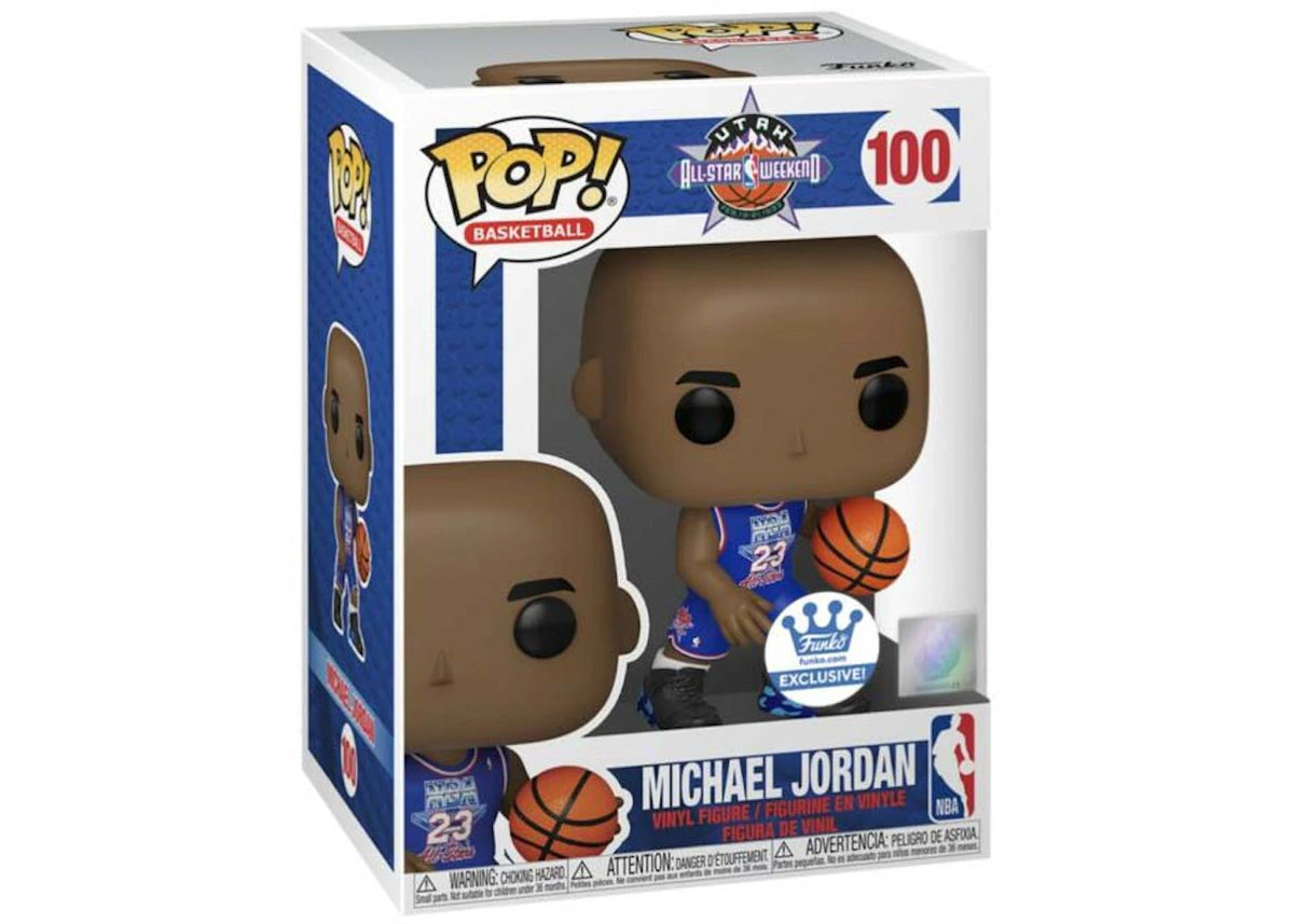 Funko Pop! Basketball Utah All-Star Weekend Michael Jordan Funko Exclusive Figure #100 - vue 360