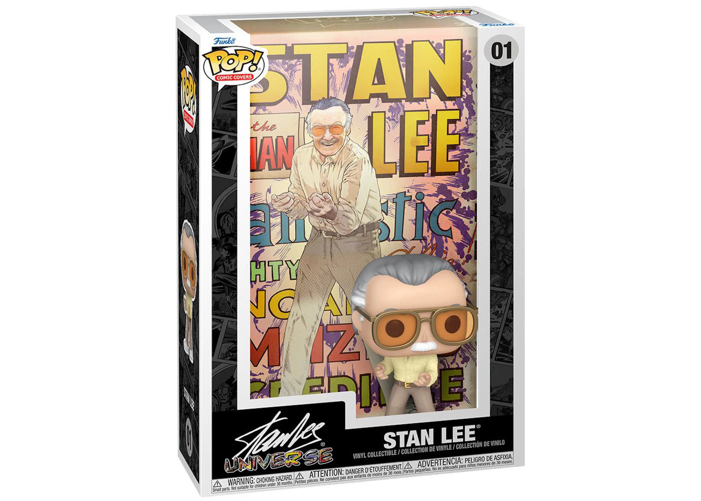 Funko Pop! Comic Covers Marvel Stan Lee Figure #01 - vue secondaire A