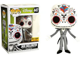 Funko Pop! Disney 25th Anniversary Jack Skellington Sugar Skull Hot Topic Exclusive Figure #447 - vue 360