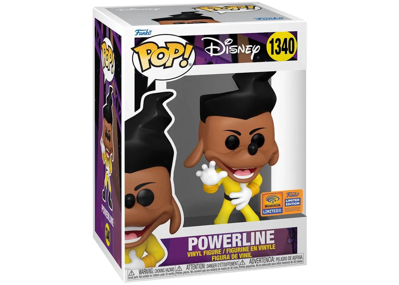 Funko Pop! Disney Powerline WonderCon 2023 Exclusive Figure #1340 - vue secondaire A