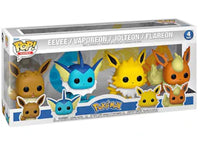 Funko Pop! Games Pokemon Eevee, Vaporeon, Jolteon and Flareon 4-Pack