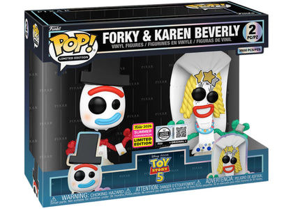 Funko Pop! Limited Edition Pixar Forky and Karen Beverly SDCC 2026 (3500PCS) 2-Pack - authentic Funko product
