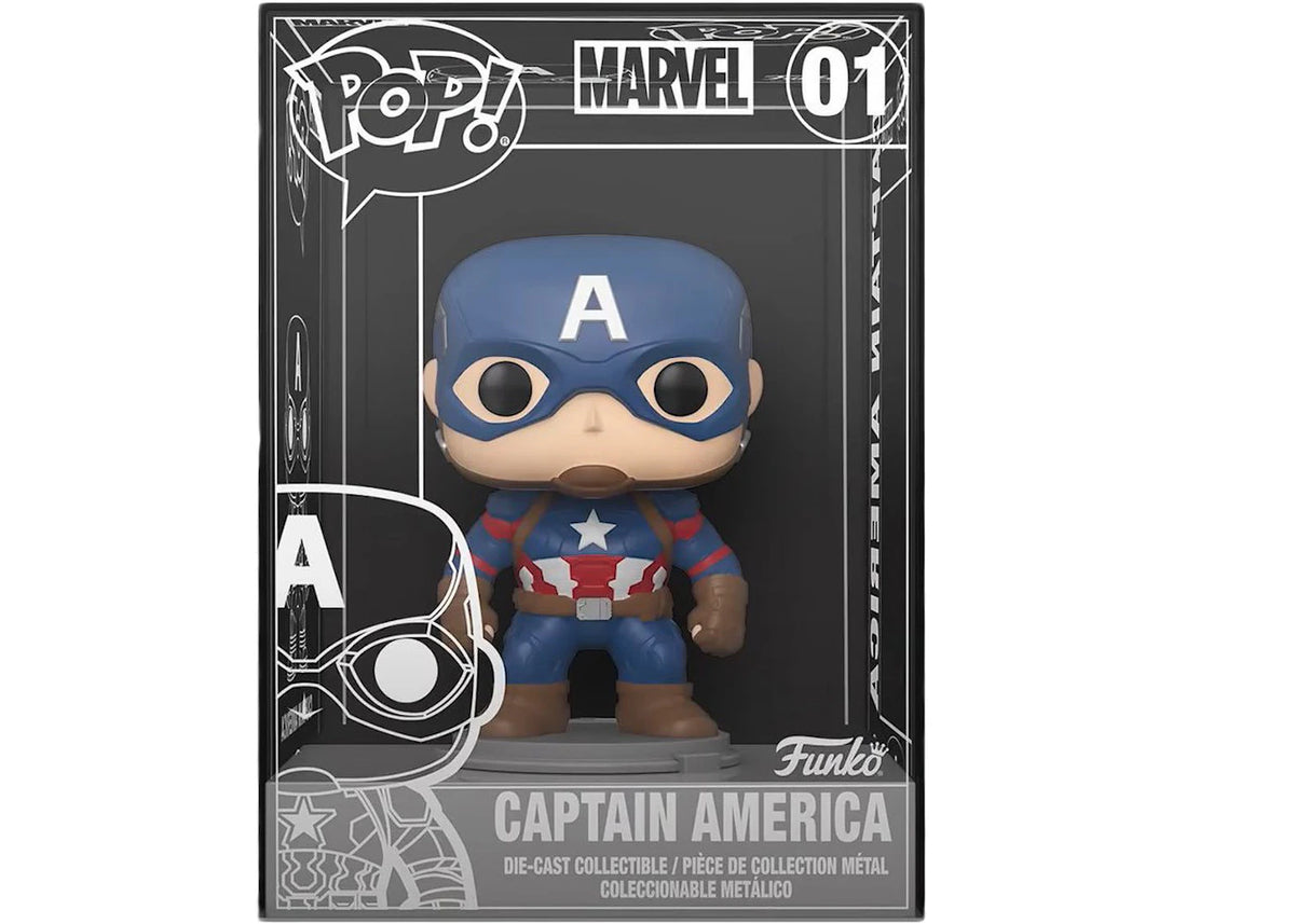 Funko Pop! Marvel Captain America Die Cast Figure #01 - vue secondaire A
