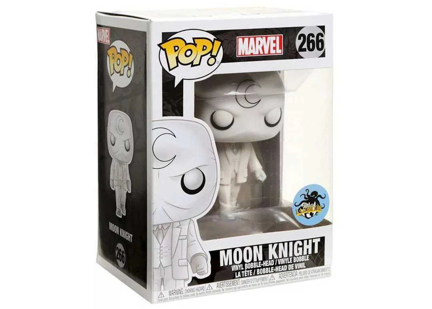 Funko Pop! Marvel Moon Knight L.A. Comic Con Exclusive Figure #266 - vue 360