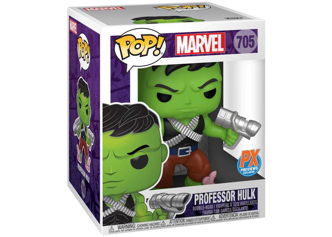 Funko Pop! Marvel Professor Hulk 6 Inch PX Previews Exclusive Figure #705 - vue 360