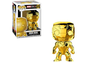 Funko Pop! Marvel Studios 10 Iron Man (Gold Chrome) Bobble-Head #375 - authentic Funko product
