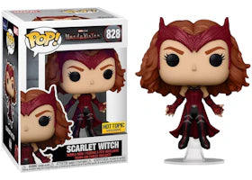 Funko Pop! Marvel Studios Wanda Vision Scarlet Witch Hot Topic Exclusive Figure #828 - vue 360