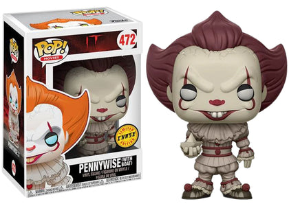 Funko Pop! Movies IT Movie Pennywise (with Boat) Sepia Colored (Chase) Figure #472 - authentic Funko product