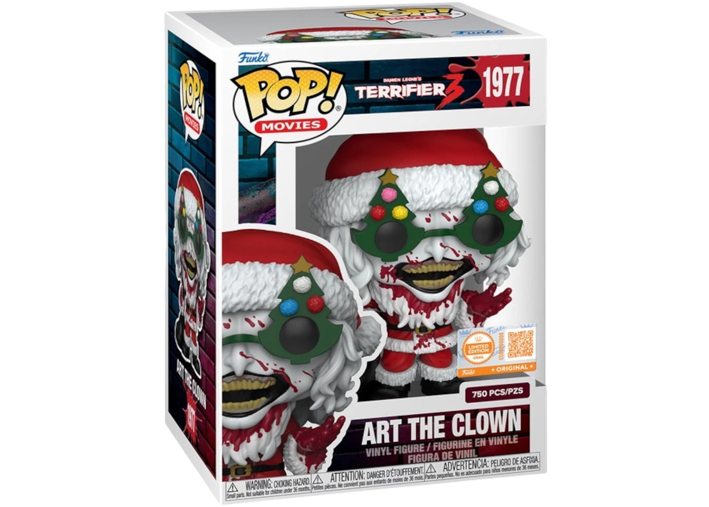 Funko Pop! Movies Terrifier Art The Clown Funko Limited Edition Figure #1977 - vue secondaire A