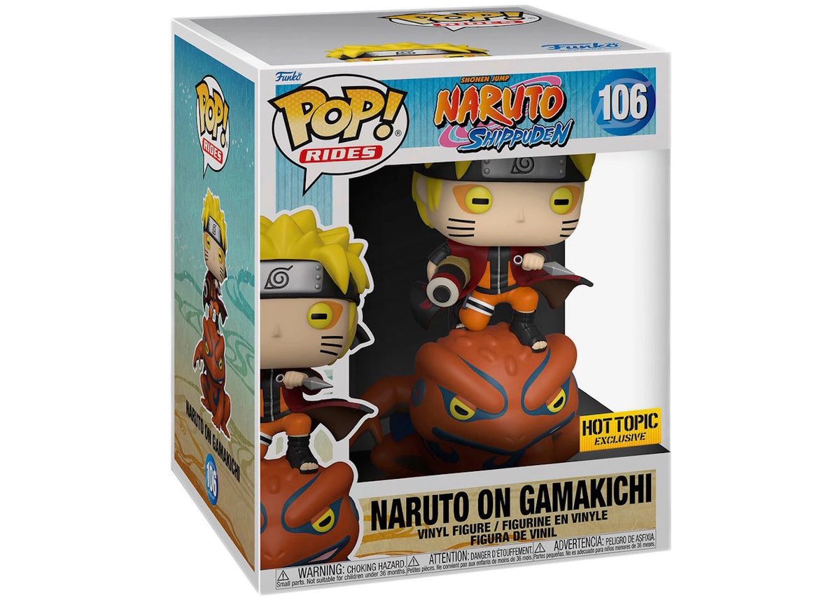 Funko Pop! Rides Narruto Shippuden - Naruto On Gamakichi Hot Topic Exclusive Figure #106 - vue 360
