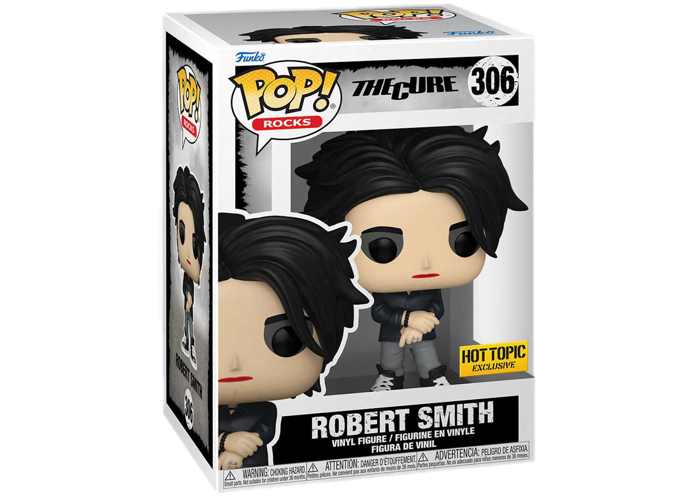 Funko Pop! Rocks The Cure Robert Smith Hot Topic Exclusive Figure #306 - vue secondaire A