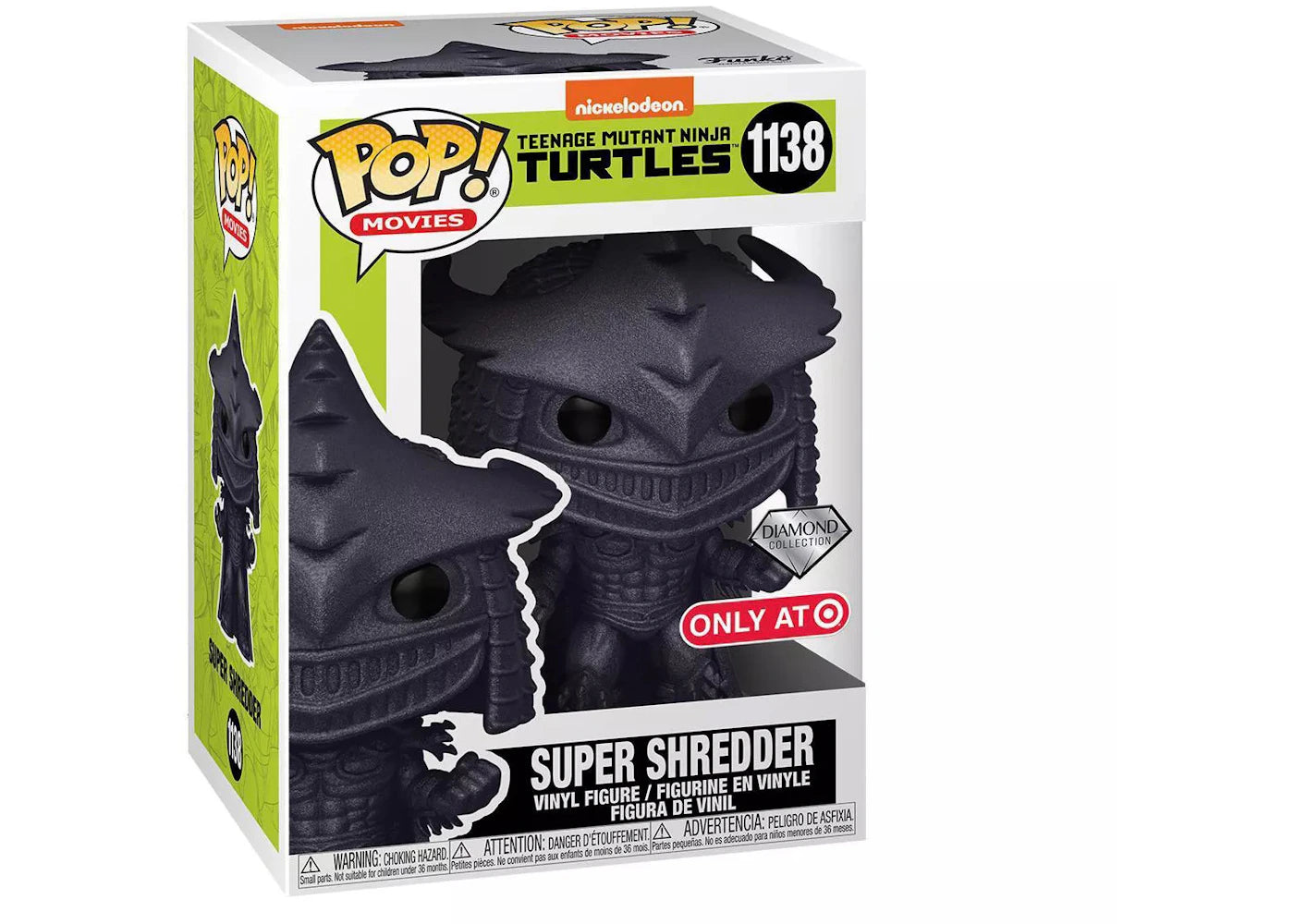 Funko Pop! Tees Teenage Mutant Ninja Turtles Super Shredder (With Tee) Diamond Collection Target Exclusive Figure #1138 - vue secondaire B